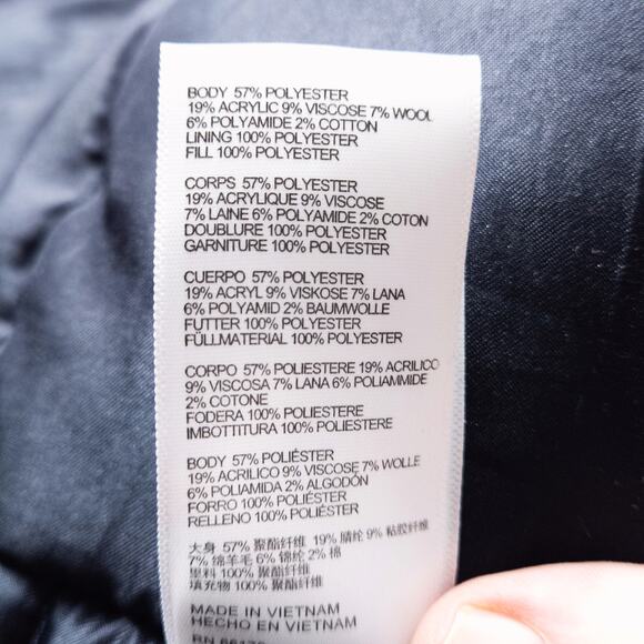 BDG Women’s Isla Wool Puffer Jacket Swirl Print Dopamine Snow Bunny Size 2XL - Picture 10 of 10